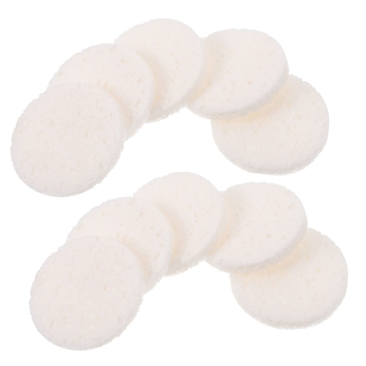 PACKOVE 40Pcs Rounded Makeup Comfortable Face Cleaning Applicators for Foundation Concealer and and Fluffy Cosmetics Sponges for Daily Use