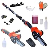 YARD FORCE 12Vコードレス 高枝 チェーンソー ミニ (軽量コンパクト2WAY ハンディ ポール 電動 ミニチェーンソー) LS-A10-JP ＋「 特別付属品： 日本製チェーンソーオイル ・振動軽減作業グローブ・UVカット付保護メガネ・簡単オイル塗布用 特殊容器 付」 高枝切り 枝切り 植木整理 ヤードフォース YARDFORCE 【Prostar/Pack】