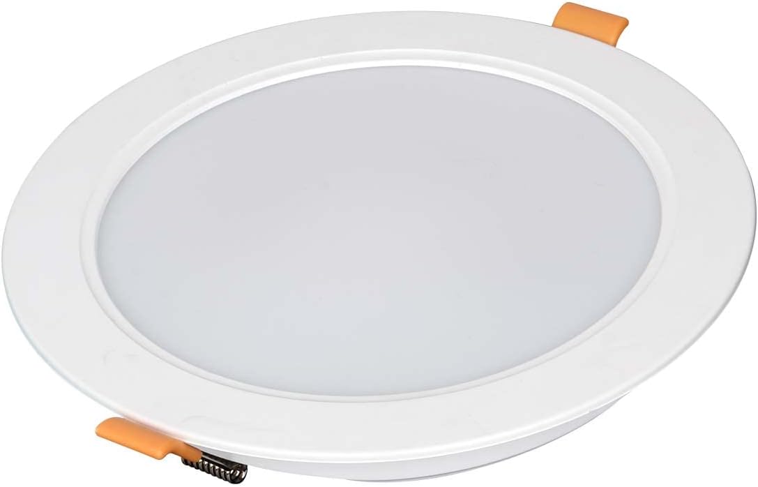 Foco LED empotrable redondo, estilo panel LED, lámpara de techo (18 W, 1800 lm, diámetro 170 mm, 3000 K)