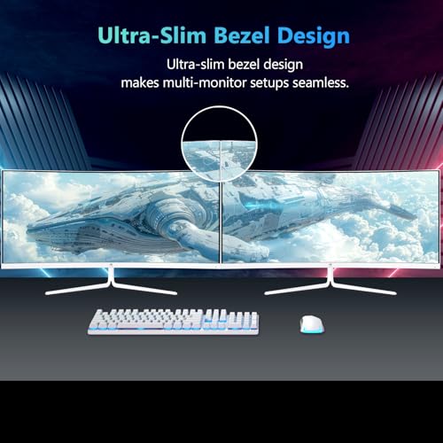 Z-Edge Monitor Gaming Curvo Bianco 30'' 200 Hz, 1ms, 2560x1080, FreeSync, Schermo PC White Ultra-wide 21:9, Inclinazione Regolabile, 1500R, 2×HDMI2.0 & 2×DP1.4, RGB, VESA 75 * 75mm (DP Cavo Incluso) - Monitor - Immagine 5