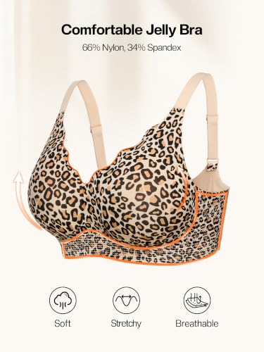 Image of Wireless Jelly Bras for Women No Underwire with Support - S-2XL
