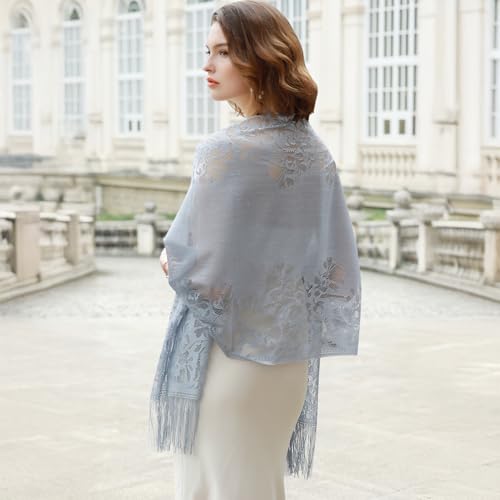 Shawls Wraps for Evening Dresses Summer Lace Shawl for Women Wedding2