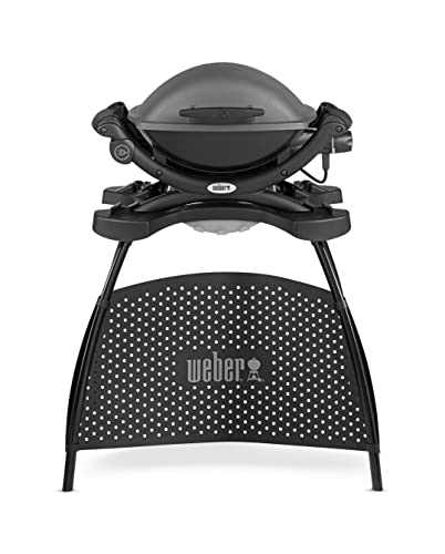 Weber Q 1400 Electric Barbecue with Stand/Portable Urban Grill...