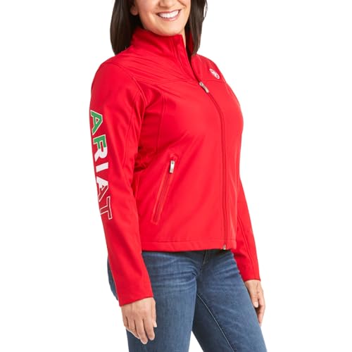 ARIAT Women's Classic Team Mexico Softshell Water Resistant Jacket