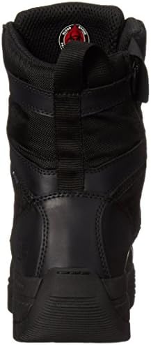 Timberland PRO Men's 8 Inch Valor Comp Toe Waterproof Side Zip Work Boot, Black Smooth Leather Ballistic Nylon, 4.5 M US | Image 2