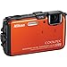 Nikon COOLPIX AW100 16 MP CMOS Waterproof Digital Camera with GPS and Full HD 1080p Video (Orange) (OLD MODEL)