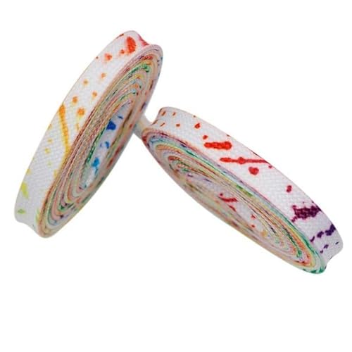 XinYiC Zapatos Planos Cordones 7mm Ancho Mezcla Color Cordones Cinta Deporte Zapatillas Zapatos Cuerdas Botas Cuerdas para Niños Adultos 50cm - E - 1 Par Cover