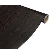 Black Brown Wood Grain Contact Paper Self Adhesive Shelf Liner Dresser Drawer Cabinet Sticker 15....