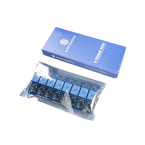 Image of SunFounder 5V 8 Channel Relay Shield Module for Arduino R3 2560 1280 ARM PIC AVR STM32 Raspberry Pi 3, 2 Model B & B+