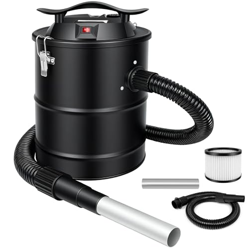 Aschesauger für Kamin, 15L Aschesauger, 800W Starke...