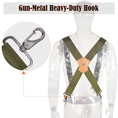Welkinland Green Suspenders For Men thumb #3