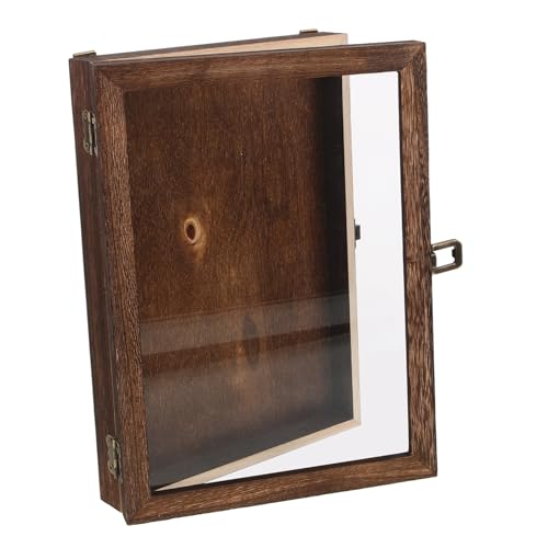 HEALLILY Box Insect Display Box Case Collecting Cabinet Specimen Container Specimen Holder Specimen Display Holder Wood Dark Brown