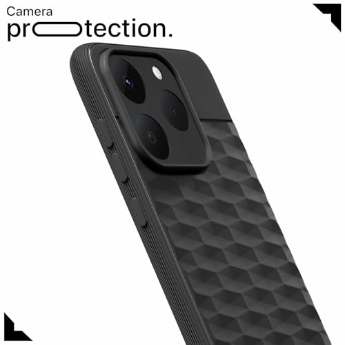 Image of Outlouders Back Cover for Realme 15T 5G / Realme Narzo 90 5G | Full Camera Protection | TPU Soft Flexible Shockproof Bumper Case (Black)
