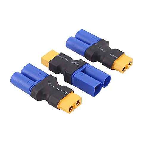 OliRC 3pcs Male EC5 Losi to Female XT60 Connector Adapter for LiPO Battery(C76-3) Cover