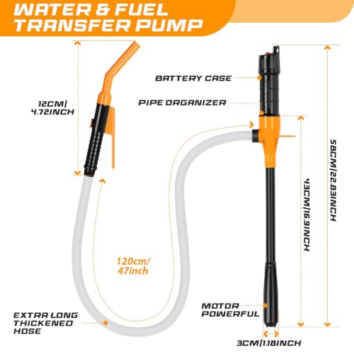 Image of Portable Cordless Fuel Transfer Pump Battery Powered
