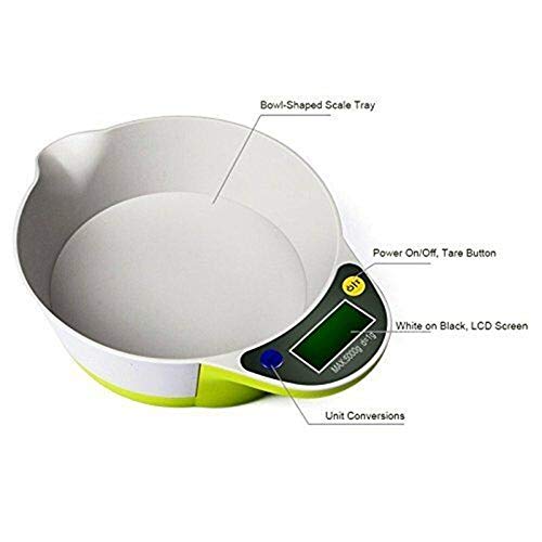 Bilance, bilance digitali cucina, Bilancia da cucina elettronica digitale portatile, Display digitale elettronico for uso domestico Bilancia digitale elettronica Strumenti elettronici Pesatura della c