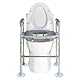 Toilettensitzerhöhung mit Armlehnen, WC Sitzerhöhung für Senioren, Erhöhter Toilettensitz mit Höhenverstellbaren, Toiletten Aufstehhilfe für Senioren (bis 75 kg)