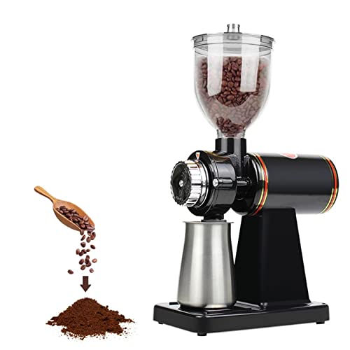Boyuan Molinillo de café eléctrico Profesional, Molinillo de café de Rebabas, Molinillo de café en Grano con Capacidad de tolva de Grano de café de 300 g, 8 ajustes de molienda precisos para Goteo