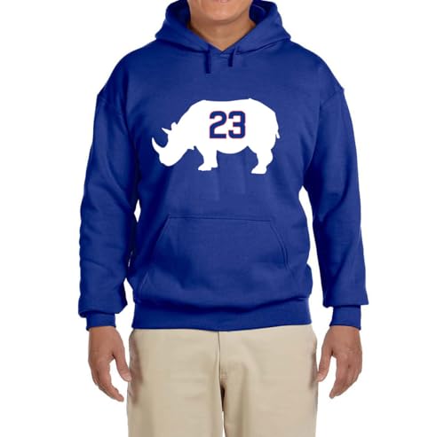 Blue Chicago Ryne Sandberg Ryno Logo Hooded Sweatshirt