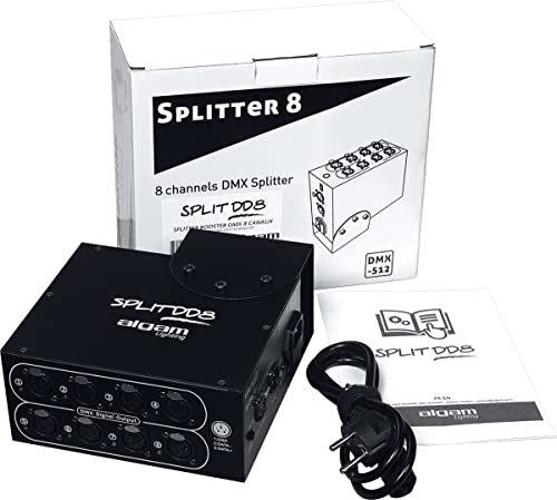 Distributeur DMX 8 canaux Algam Lighting SPLITDD8 résout les pannes de signal - 3