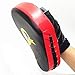 Hbao Martial Thai Kick Pad Kit Black Karate Training Mitt Focus Punch Pads Sparring Boxen Taschen (Color : Red)