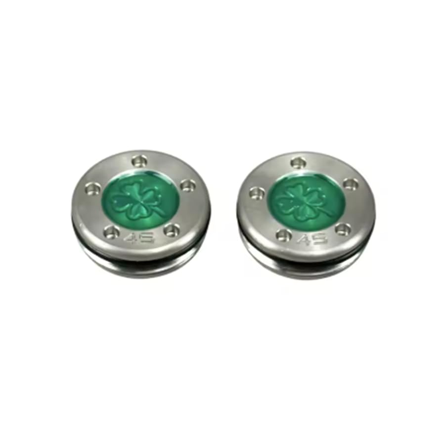 2 PCS Green Aftermarket Golf Head Weights with Four Leaf Clover Insert Compatible with Scotty Cameron Putters 5g - 45g (2 x 45g)