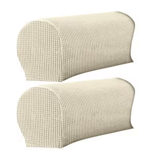 2 Pcs Couch Arm Covers Polyester Anti- Slip Armchair Cover Stretch Armrest Cover for Chairs Sofa Stretch Armrest Covers Furniture Protector Washable Armchair Slipcovers