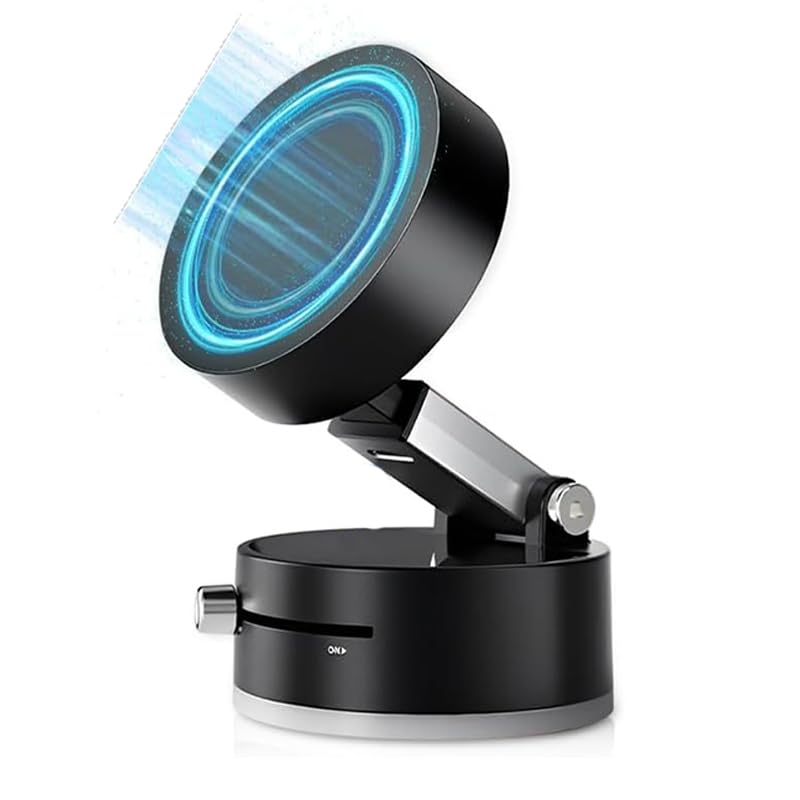 Vacuum Magnetic Phone Holder Stand Suction Cup Mount for Car Gym Shower Foldable Adjustable Double-Sided Strong Magnetic Adsorption