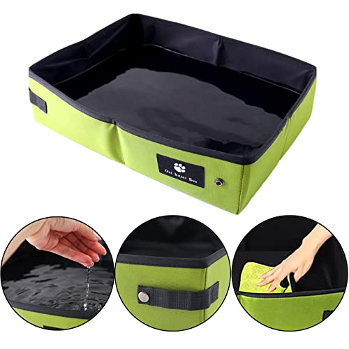 Foldable Cat Litter Tray, Portable Cat Litter Tray, Kitten Cat Litter Tray for Travel Waterproof, Easy to Clean - Image 2