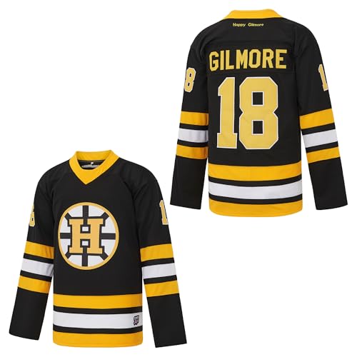 Youth Happy 18 Gilmore Jerseys Children Adam Sandler Kids Hockey Jersey Stitched S Black