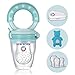 BEBI BORN Tetine Grignoteuse Bebe, Grignoteuse Bébé + 3 Tailles de Tétines silicone sans BPA pour enfants de 3 à 24 mois, Diversification Alimentaire Bébé, Anneau de Dentition (Boite Rangement inclus)