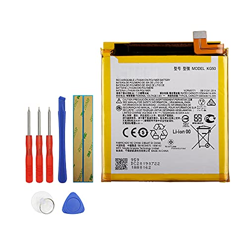 Vvsialeek KG50 Replacement Battery Compatible with Moto One Hyper XT2027, XT2027-1 with Toolkit