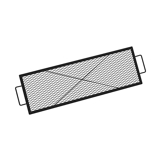 onlyfire Rectangle X-Marks Fire Pit Cooking Grate, 44-Inch