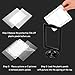 Lawei 10 Pack Double Sided Standing Picture Frames, 4x6 Inch Plastic Pedestal Photo Frame Bulk, Two Sided Vertical Picture Holder with Inserts & Base, Black Display Frame for Wedding Table Number Menu