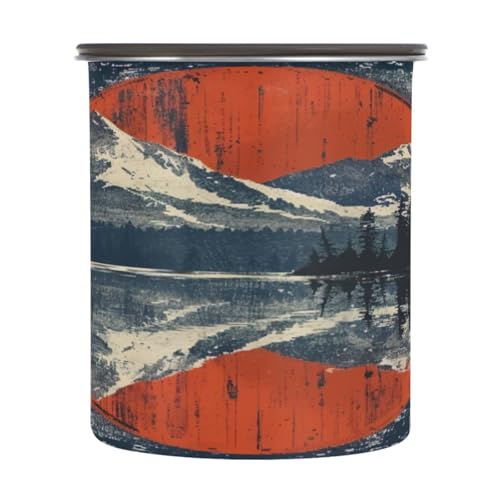 Contenedor hermético acero inoxidable 900ml rojo