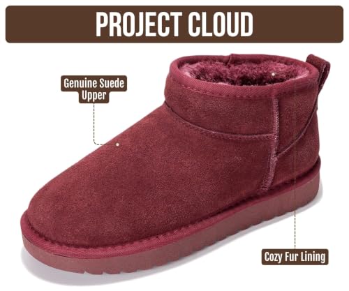 Image of Project Cloud Genuine Leather Ankle Boots for Women - Water Resistant with Memory Foam Insole Winter Boots - Trending Shoes & Comfortable Women's Ankle Boots (Hippy)