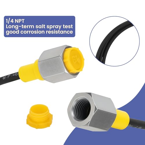 Image of MEASUREMAN Hydraulic Test Hose, 630 BAR /9000 PSI, G1 /4 inchBSP to M16, 1.6m High-Pressure Diagnostic Hose