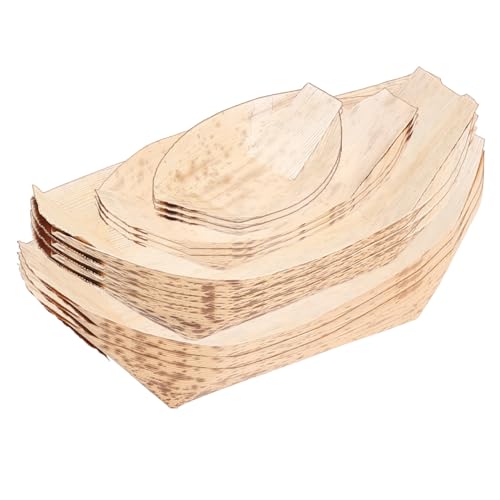 Platos desechables en forma de barco para sushi 40 piezas miniatura 6