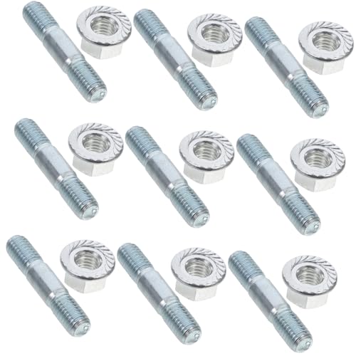 Yardwe Tornillo De Fijación De Cadena para Motosierra M8 Tuerca M8, Juego De 10 Piezas Metálicas, Repuesto para Mantenimiento Profesional, Uso Exteriores