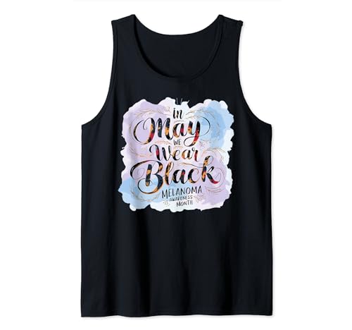 A maggio indossiamo il cancro della pelle del mese della consapevolezza del melanoma nero Canotta