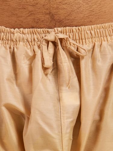 Image of DIWAS BY MANYAVAR Men's Art Silk Solid Pyjama (1pc)
