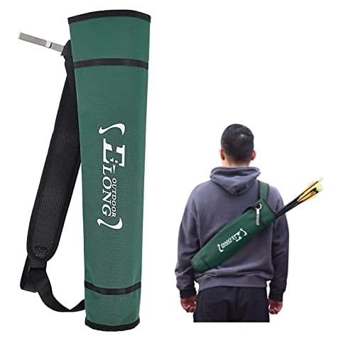 ELONG Adjustable Archery Back Arrow Quiver Holder - Upgraded Quiver Arrows for Compound Recurve Bow and Hunting Target Practicing Youth and Adults Cover