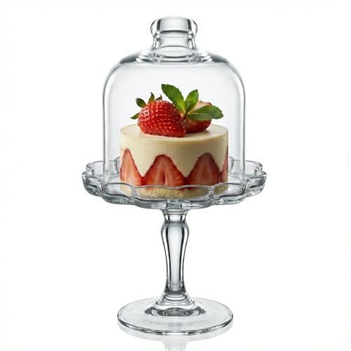 the mask el turko Glass Mini Cake Stand with Clear...