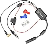 Autoradio Antennenverstärker DAB 12V kompatibel mit Radio FM/AM, Auto Signal Booster Verstärker für Sony, Blaupunkt, Pioneer, SUV, JVC, Camping