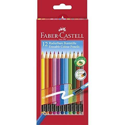 Faber-Castell 116612 Crayons de couleur effaçables Cover