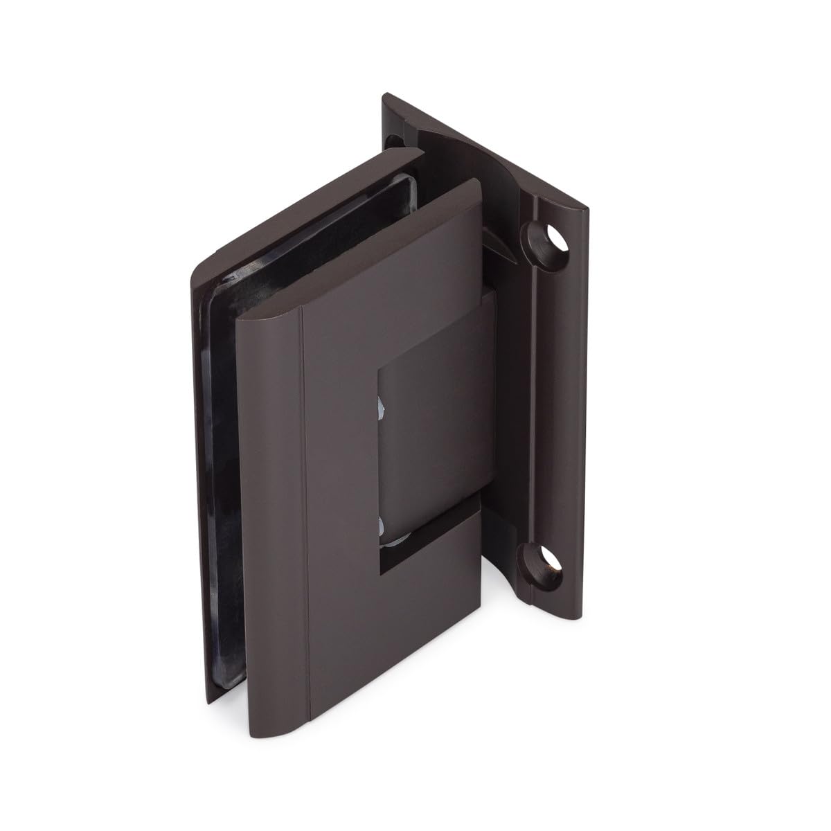 Portals Concerto Standard Duty 90° Wall-Glass Hinge with 5° Offset - Oil Rubbed Bronze Medium