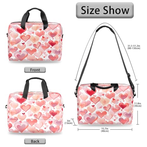 Bolsa para Laptop con Estampado de Corazones miniatura 6