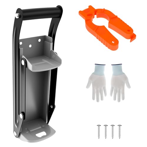 kjcbkcb Metal Can Crusher Wall Mounted Can Crusher with Bottle Opener Ergonomic Aluminum Tool Fashion Soda Beer for 16OZ Cans