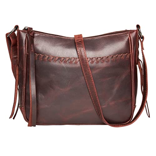 Concealed Carry Women's Callie Leather Crossbody Locking Concealment Handgun Bag with Universal Holster