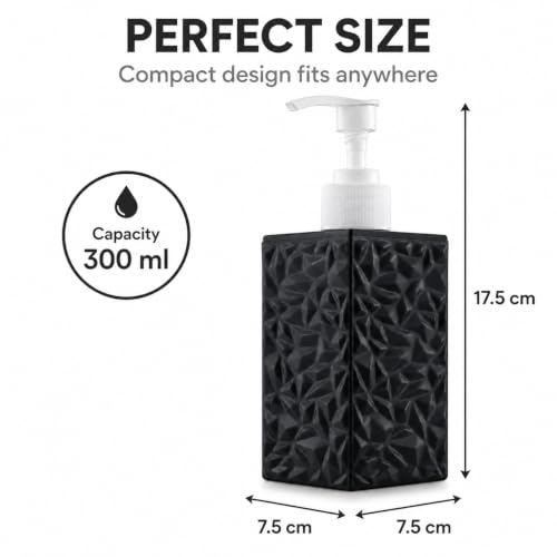 Image of Markwell Liquid Soap Dispenser |Plastic Abs| Bottle for Kitchen|Soap DispeBathroom Sanitizer, Lotion, Shampoo Dispenser | Plastic Handwashnser for Wash Basin |Bathroom (Multi Color)(Pack of 1)